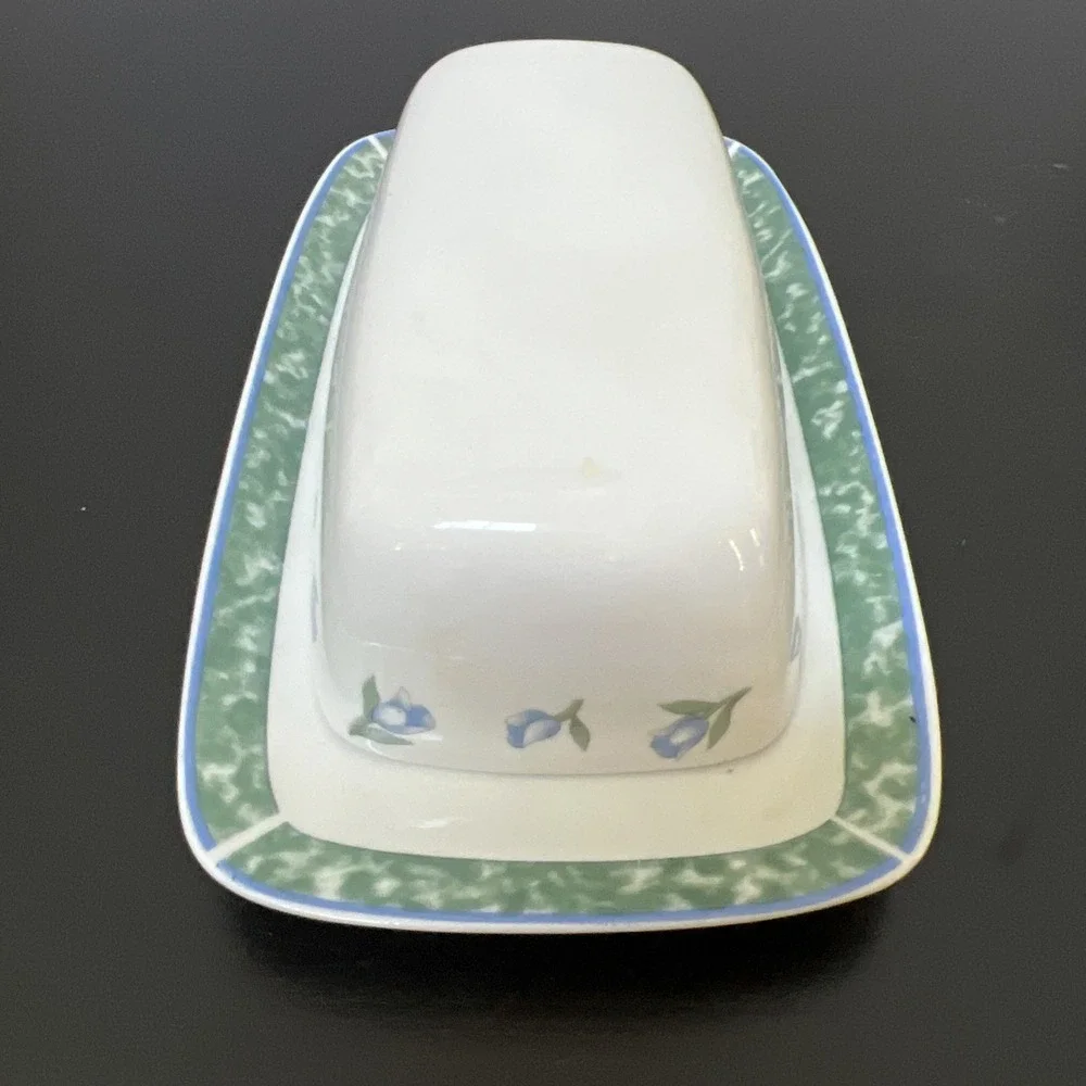 Vintage Citation Coventry Blue Porcelain China‎ Covered Butter Dish
